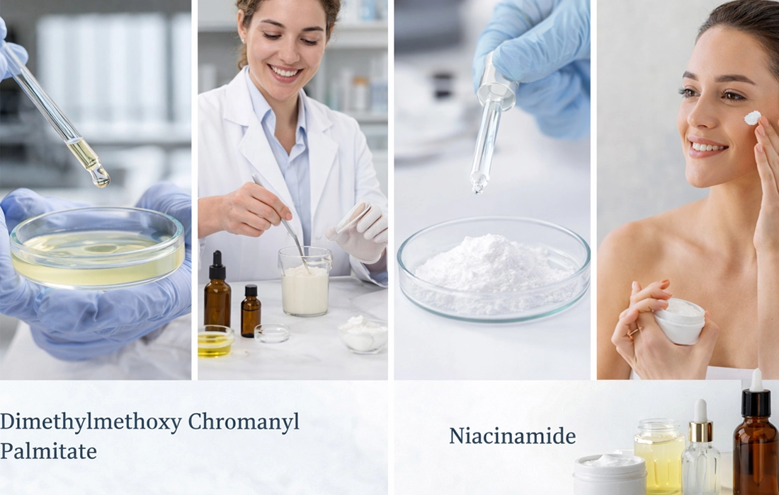 Dimethylmethoxy-Chromanyl-Palmitate-vs-Niacinamide