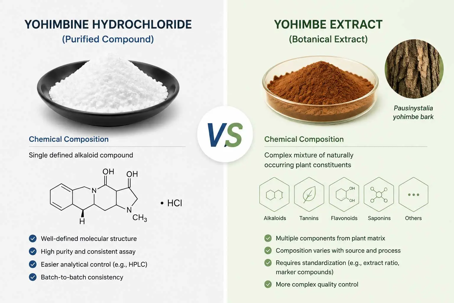 yohimbine-hcl-vs-yohimbe-extract-chemical-composition