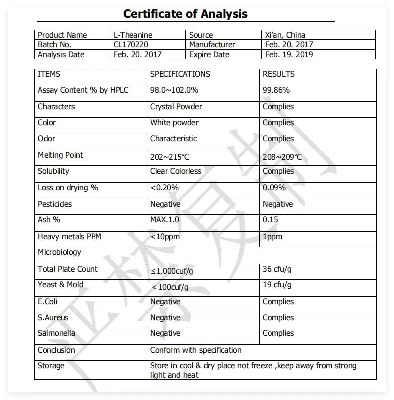 L-Theanine-powder-COA L-Theanine-powder-COA