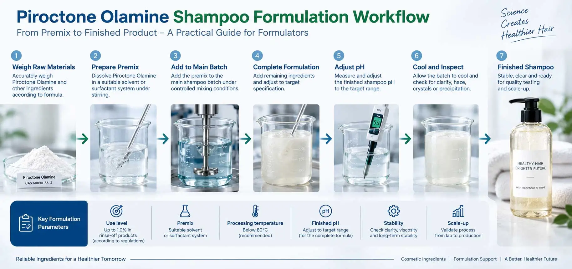 piroctone-olamine-shampoo-formulation-process